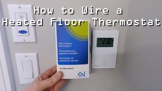 Wiring an in floor heat thermostat [upl. by Alburg]