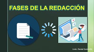 Fases de la redacción ¿Cómo elaborar un escrito [upl. by Leduar632]