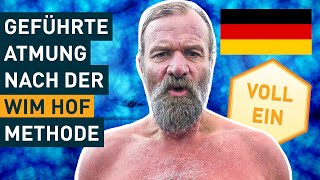 German Guided Wim Hof Method Breathing Exercise  3 Rounds Slow Pace [upl. by Enyawd297]