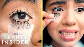 SelfAdhering False Lashes Are Perfect For Beginners [upl. by Evol]