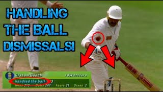 Top 10  Handling the ball dismissals in cricket [upl. by Kafka]