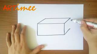 How to Draw a Rectangular Prism [upl. by Aleicarg546]