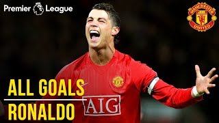 Cristiano Ronaldo  All Premier League Goals  WINNER Best Manchester United Player  1000 PL [upl. by Acnairb227]