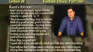 Introduction to Philosophy Lecture 28  Kantian Ethics [upl. by Bezanson]