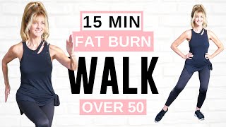 15 Minute FAT BURNING Indoor Walking Workout Full Body [upl. by Gaudet]