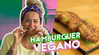 MELHOR HAMBURGUER VEGANO RECEITA DELICIOSA E BARATA [upl. by Aisad183]