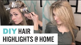 HOW TO Highlight Hair AT HOME DYI Tutorial Video [upl. by Elspeth]