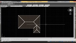 Autocad tutorial  Draw roof in Autcad [upl. by Peggi]