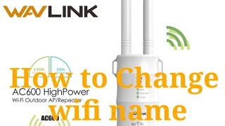 How to connect WAVLINK  change wifi name [upl. by Ffoeg]