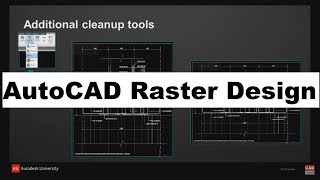 AutoCAD Raster Design Tutorial  AutoCAD Raster to Vector Tutorial [upl. by Pass830]