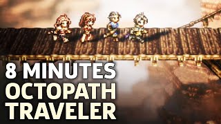 8 Minutes Of Octopath Traveler Gameplay [upl. by Auqenahc]