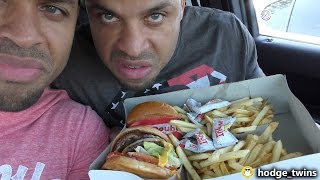 Eating InNOut Burgers Hodgetwins [upl. by Nallek]