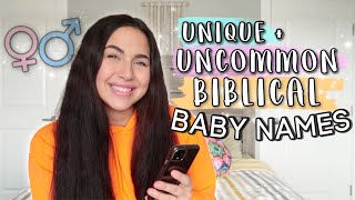 RARE  UNIQUE Biblical Baby Names 2020 For Boys amp Girls  Uncommon Baby Names From The Bible [upl. by Kant]