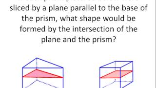 Prisms and Cross Sections [upl. by Oirasor]