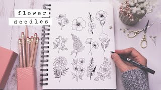 Twelve Easy Flower Doodles You Need To Know [upl. by Brock116]