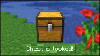 Minecraft  How To Lock Chests [upl. by Amadus]