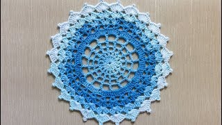 Easy Crochet Doily Tutorial For Beginners [upl. by Inobe]