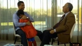 Cristiano Ronaldos son interrupts interview as Superman  English subtitles [upl. by Marala697]