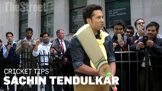 Sachin Tendulkar​ Shows You How to Hold a Cricket Bat [upl. by Kinimod]