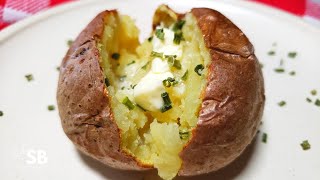 Air Fryer Baked Potatoes Recipe  Papas asadas en la freidora de aire [upl. by Ardnuasak453]