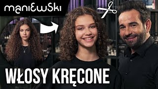 Kręcone włosy – jak dbać by były zdrowe – metamorfoza MACIEJ MANIEWSKI [upl. by Melody]