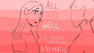 Taylor Swift All Too Well 10 Minute Version ANIMATIC Clean [upl. by Nadabas91]