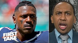 Stephen A reacts to Antonio Brown’s tweets about quitting the NFL  First Take [upl. by Gerkman782]