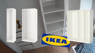 IKEA PAX assembling wardrobe box furniture  montage caisson [upl. by Nanreit]