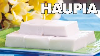 Hawaiian Coconut Pudding HAUPIA Recipe [upl. by Baecher395]