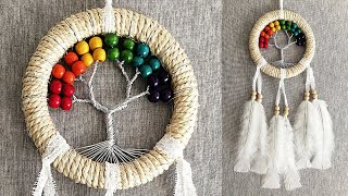 DIY Atrapasueños quotARBOL DE LA VIDAquot paso a paso  DIY Dreamcatcher quotTREE OF LIFEquot [upl. by Rikahs]