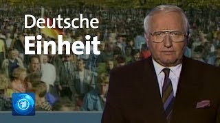 Tag der Deutschen Einheit  tagesschau vom 3 Oktober 1990 [upl. by Ecneralc753]