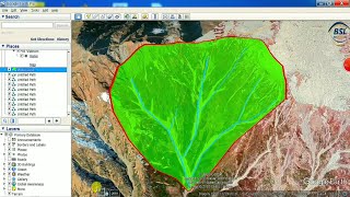 Easily Calculate Catchment Area using Google Earth [upl. by Ozne]