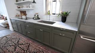 Interior Design — Narrow amp Timeless Rowhouse Kitchen Design Makeover [upl. by Nollid905]