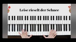 Piano LEISE RIESELT DER SCHNEE [upl. by Atnad]