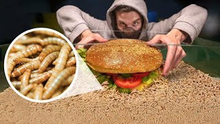 How Quickly The MAGGOTS Eat GIANT BURGER WORMS VS GIANT BURGER TIMELAPSE [upl. by Plume]