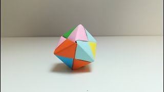 COMO HACER UN CUBO DE PAPEL FIGURA GEOMÉTRICA [upl. by Cressi589]