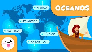 OCEANOS para crianças  Geografia para crianças [upl. by Kiona]