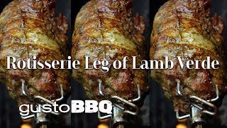 Leg of Lamb on the Rotisserie Recipe [upl. by Homere]