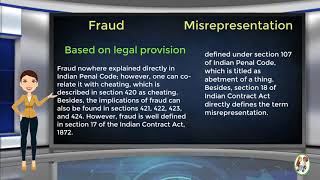 What is Difference Between Fraud amp Misrepresentation [upl. by Dulciana]