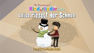 Weihnachtslieder Instrumental • Leise rieselt der Schnee • Karaoke für Kinder • Kinderliedergarten [upl. by Rumery]