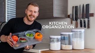 Beginners guide to Kitchen Organization Fridge Pantry Knives Pots  more [upl. by Naitsirk285]