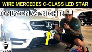 2 EASY WAYS TO WIRE A MERCEDES LIGHTED LED STAR EMBLEM [upl. by Tomasine]