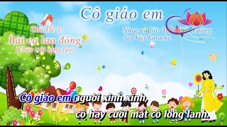 KARAOKE CÔ GIÁO EM BEAT CHUẨN LỚP 1  Chân Trời Sáng Tạo [upl. by Lord]