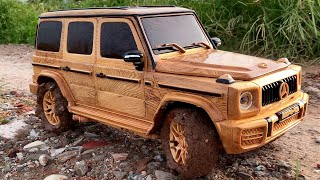 Wood Carving  2021 MercedesBenz G63 AMG  Woodworking Art [upl. by Bergerac]