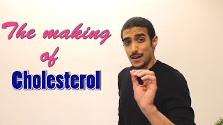 Cholesterol Synthesis شرح بالعربي [upl. by Ahsinek]