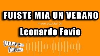 Leonardo Favio  Fuiste Mia Un Verano Versión Karaoke [upl. by Daly220]