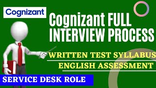 Cognizant Genc Full Interview Process  Service Desk Role  English Assessment  Written Test [upl. by Jerrol783]