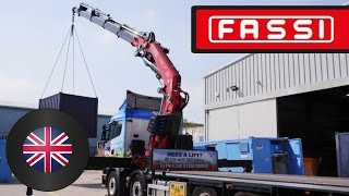 Fassi truck crane F820RA 6legged 360° lifting [upl. by Arihsat]