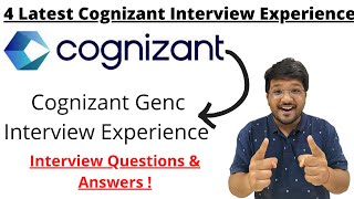 4 Latest Cognizant Genc Interview Experience  Interview Questions amp Answers 🔥🔥 [upl. by Mossolb]