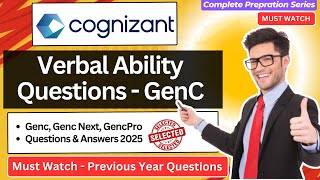 Cognizant GenC Previous Year Practice Questions  Cognizant Verbal Ability Practice Questions [upl. by Kieran]